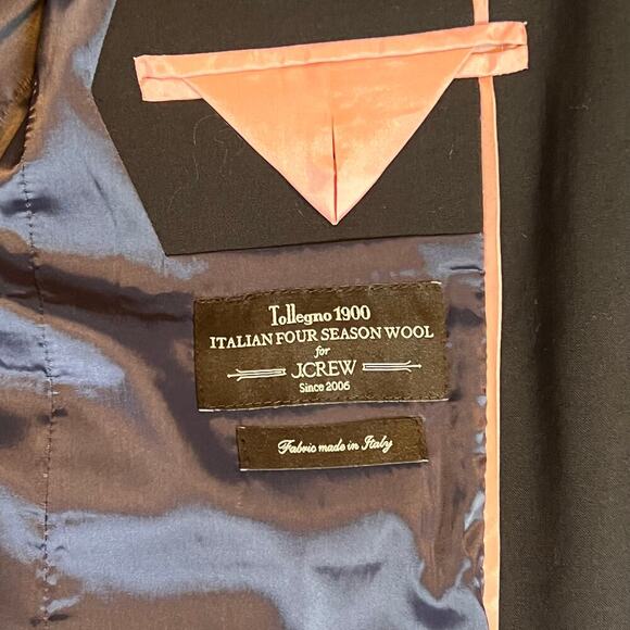 J. Crew Tollegno 1900 Italian Four Season Wool Women's Blazer. Black. 8 Tall - Picture 8 of 9